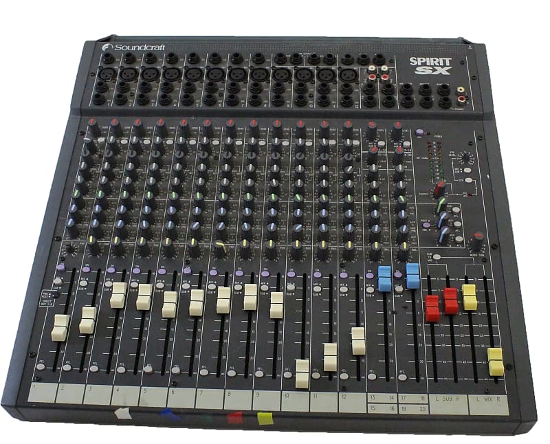 Soundcraft Spirit Folio SX 16 Channel Mixer w/ Direct Outs Reverb