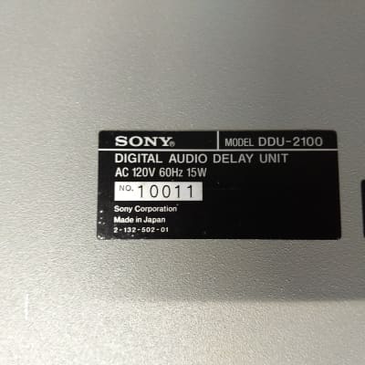 Sony DDU-2100 Digital Audio Delay Unit | Reverb