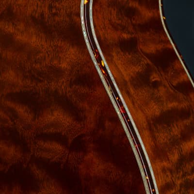 Santa Cruz OM-45 Renaissance Cedar and ‘The Tree’ Mahogany Custom with Japanese Awabi Pearl NEW image 19