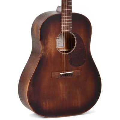 Sigma DJM-15 Aged Dreadnought Acoustic, Mahogany Distressed Satin for sale