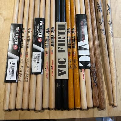 New and Used Drum Sticks, Brushes and Mallets  - 23 pairs image 16
