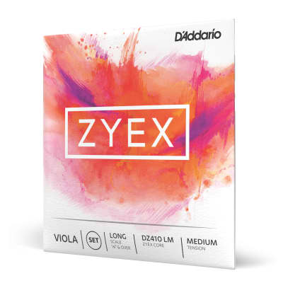 D'Addario Zyex Viola String Set, Long Scale, Medium Tension image 1