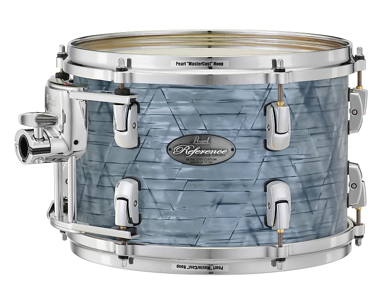 Pearl Music City Custom 22"x14" Reference Series Bass Drum w/BB3 Mount MOLTEN SILVER PEARL RF2214BB/C451 image 1