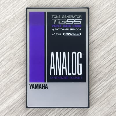 Yamaha SY55 / TG55 VC5501 Voice ROM Data Card // ANALOG // Motokazu Shinoda
