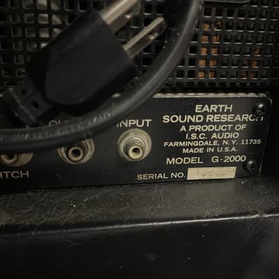 Earth Sound Research Super Guitar Tube Amplifier G-2000 1970s Black Padded image 11