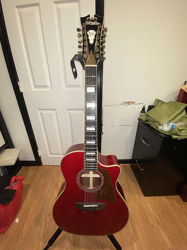 D'Angelico 12 String Premier Fulton  Red image 1