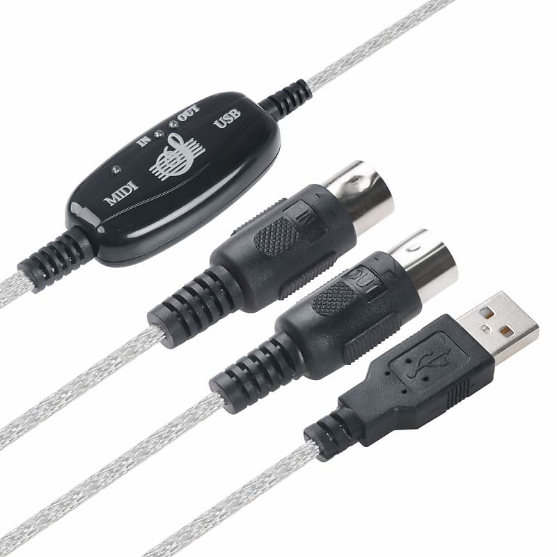 USB to MIDI Cable Converter 2 in 1 PC to Synthesizer Music | Reverb