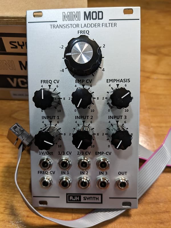AJH Synth Transistor Ladder Filter Silver Reverb