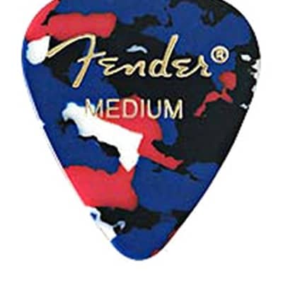Fender 351 Classic Celluloid Guitar Picks - CONFETTI, MEDIUM - 12-Pack (1 Dozen) for sale