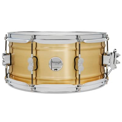 PDP Pacific Drums & Percussion PDSN6514NBBC Concept 6.5x14" Brushed Brass Snare Drum image 1