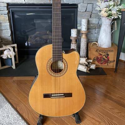 Washburn C64-CE Classical Acoustic mid-90s - natural image 1