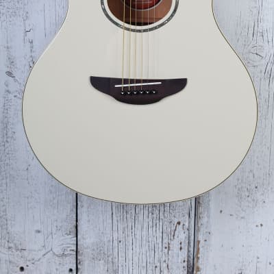 Yamaha Thinline Cutaway Acoustic Electric Guitar Vintage White Finish APX600 VW image 1