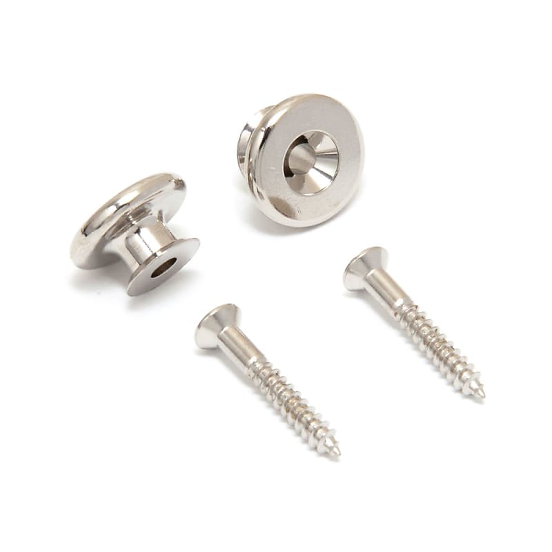 Gotoh EP-B3 Large / Oversized Strap Buttons Set of 2 (Nickel) | Reverb