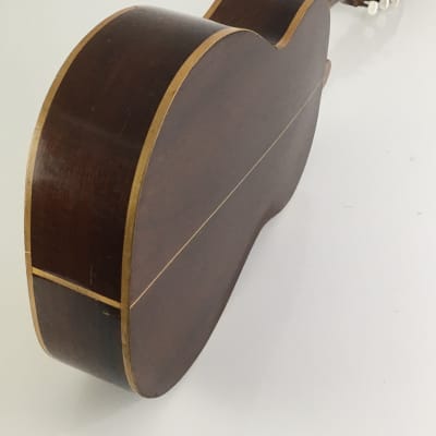 HSC Rare Vintage Giannini Trovador 1987 Lacquer Acoustic Folk Classical Guitar 3/4 Size + Foot Stool image 8