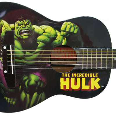 Peavey Marvel Spiderman Graphic 1/2 Size Acoustic Guitar Signed by Stan Lee  with Certificate of Authenticity (Serial ARBCF101072)