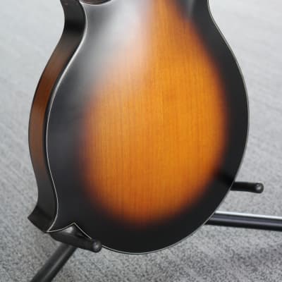 Epiphone MM-40L Masterbuilt F-Style Vintage Burst Mandolin - HSC image 10