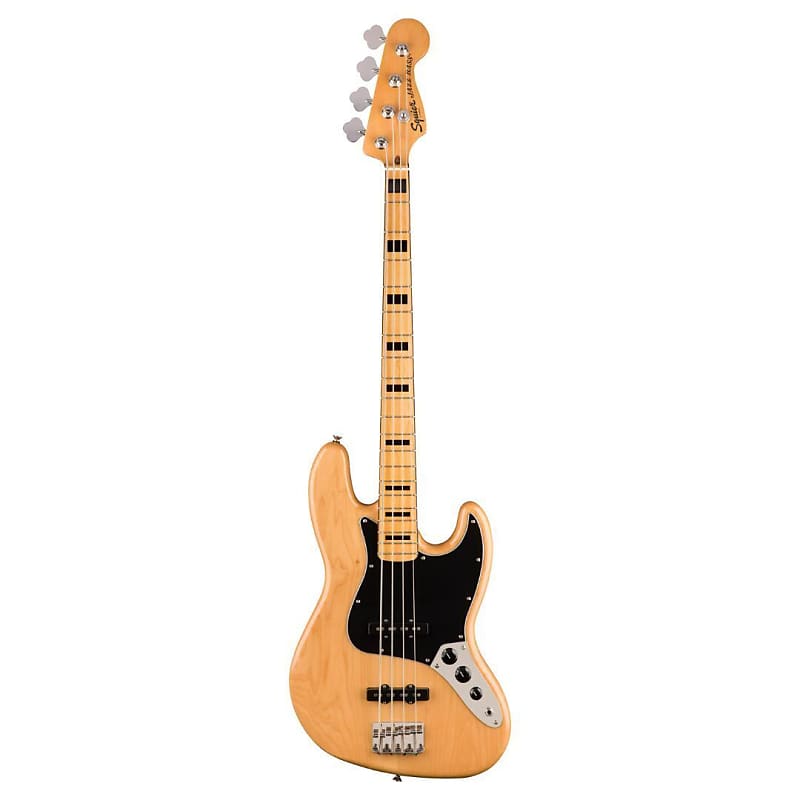 Squier Classic Vibe '70s Jazz Bass 4-String Right-Handed Electric Guitar with Maple Fingerboard and Tinted Gloss Urethane Maple Neck (Natural) image 1