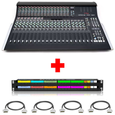 SSL XL-Desk | 24x8x2 Mixing Console (Loaded) with Patchbay & Cabling Package image 1