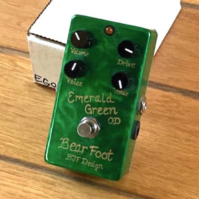 Reverb.com listing, price, conditions, and images for bearfoot-fx-emerald-green-overdrive