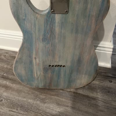BadBrian Custom Handmade Guitar Telecaster Style 2020 - Hand rubbed wax (neck). Hand rubbed wax / shellac / analine water stain / acrylic (body) image 2