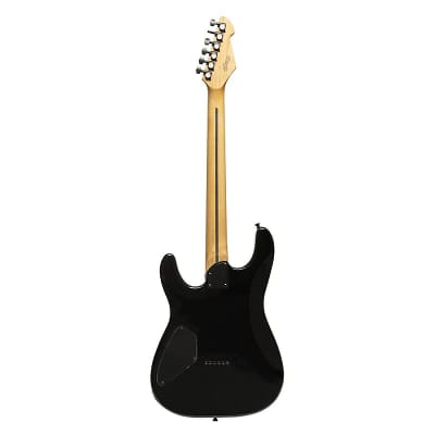 Stagg Metal Series Electric Guitar - Black - SEM-TWO H BK image 2