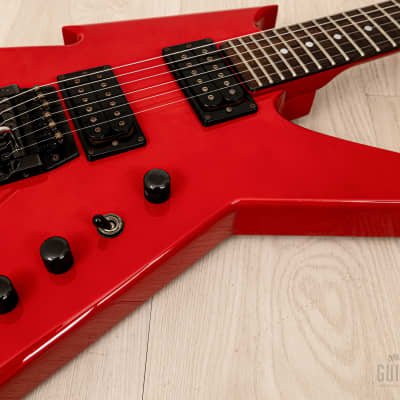 B.C. Rich Warlock Ferrari Red Made in Japan Electric Guitar