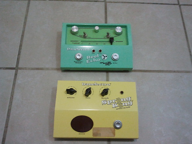 Danelectro Spring King Reverb Reel Echo Delay Lot 2 Classic Vintage Pedals