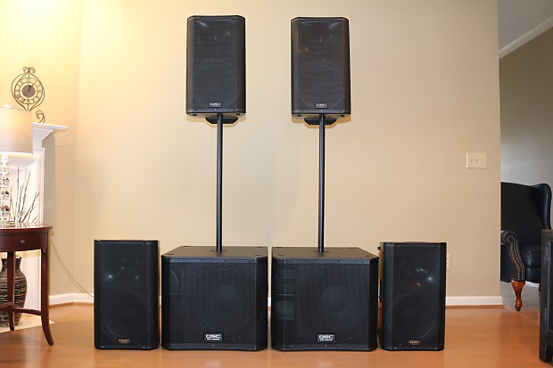 Qsc speaker setup top