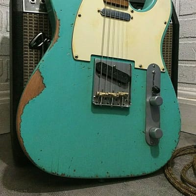 Relic Fender Vintera 60's Telecaster Modified Road Worn Surf Green by Nate's Relic Guitars image 1