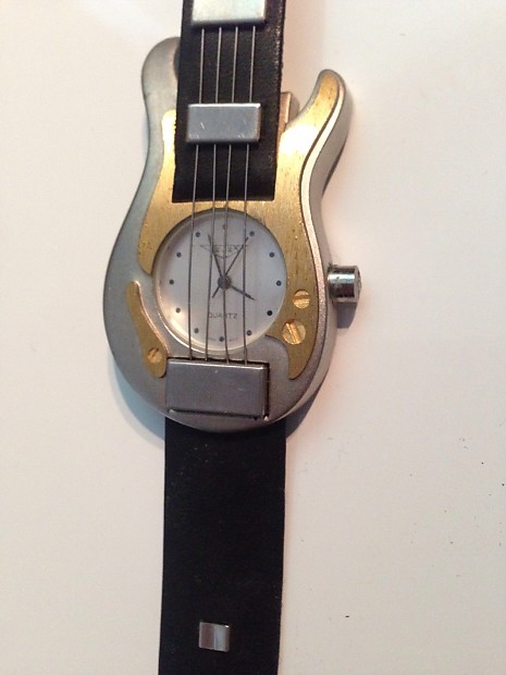 ZX Original 2001 Guitar Watch with Case Silver and Gold