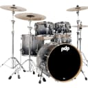 PDP Concept Series 5-Piece Maple Shell Pack - Silver to Black Fade Lacquer