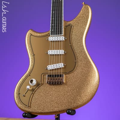 Kauer Electroliner Left-Handed Custom Guitar Sahara Gold Flake image 2