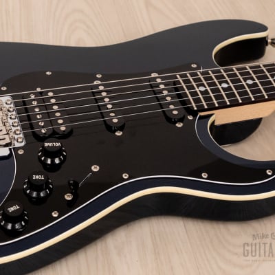 2013 Fender Aerodyne Stratocaster AST-M/SSH Medium Scale 24 3/4" Gunmetal Blue, Japan MIJ image 6
