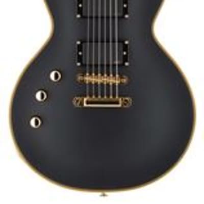 ESP LTD EC1000 Left Handed Electric Guitar Vintage Black image 1