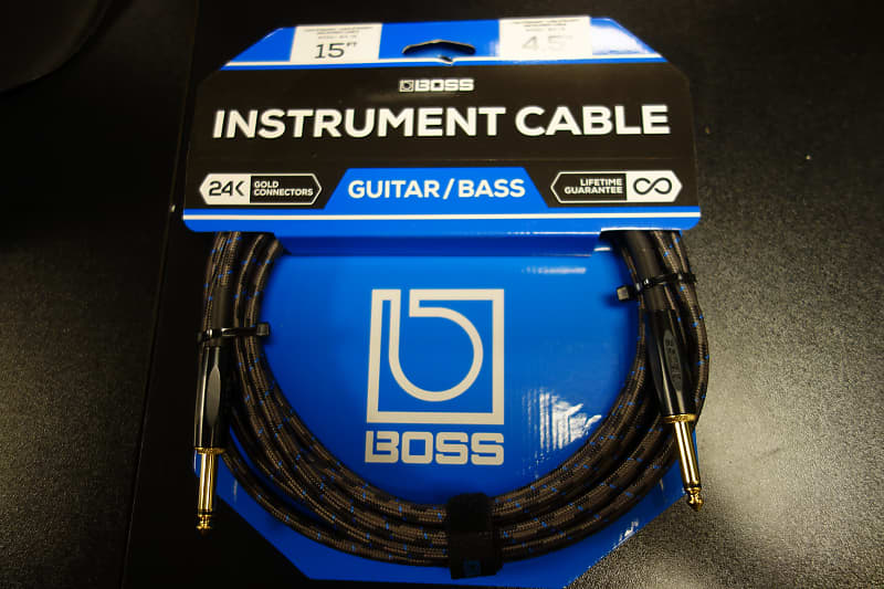 Boss BIC-15 15FT 4,5 m Instrument Cable Straight/Straight Jack image 1
