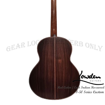 Lowden F-50 custom Master Grade Red cedar & East Indian rosewood guitar image 4
