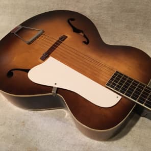 Silvertone Kay N1 / N3 Hollowbody Archtop F-Hole Acoustic Guitar 1950's-1960's Tobacco Burst image 6