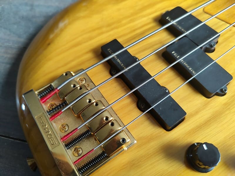 1989 Fernandes Japan FRB-80 Revolver Active Bass (Natural