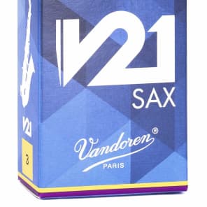 Vandoren SR813 V21 Series Alto Saxophone Reeds - Strength 3 (Box of 10)