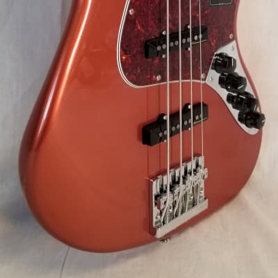 Fender Player Plus Jazz Bass Elec. Bass Guitar, Maple Fingerboard, Aged Candy Apple Red, W/ Deluxe Gig Bag image 3