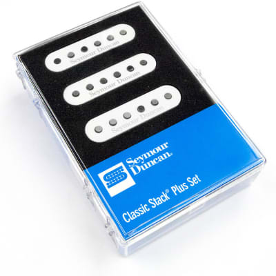 Seymour Duncan STK-S4 Classic Stack Plus Pickup Set for Strat - white image 4