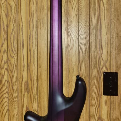 Schecter Stiletto Studio-5 Active 5-String Bass See-Thru Trans Purple Satin image 7