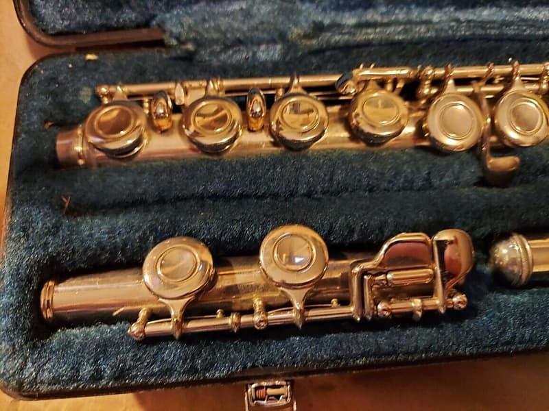 Yamaha YFL-22 Silver Flute, Japan. Very Good Condition | Reverb