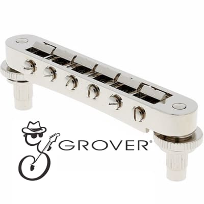 NEW Grover Nashville Tune-O-Matic Bridge for USA Gibson Les Paul/SG® 520N NICKEL for sale