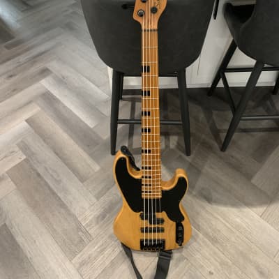 Schecter Model-T Session-5 Active 5-String Bass 2010s - Aged Natural Satin for sale