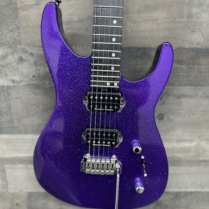 Funk guitars SSS series purple sparkled with case! BRANDNEW! Reverb