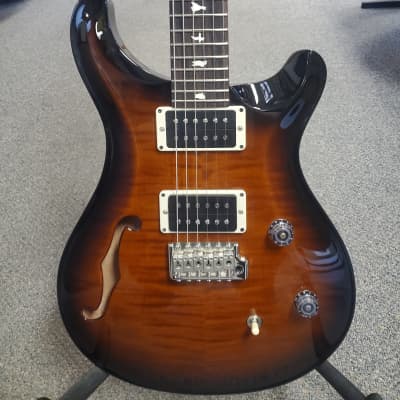 Mint Demo PRS Paul Reed Smith CE 24 Semi-Hollow Black Amber Electric Guitar for sale
