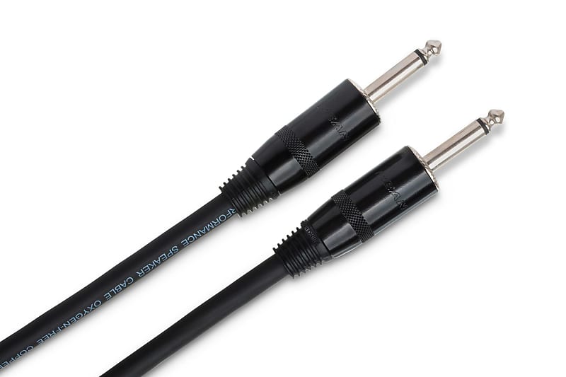 Hosa Pro Speaker Cable, SKJ-403, 1/4 in TS to Same, 3 ft image 1