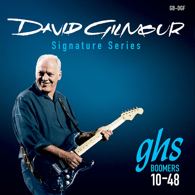 GHS David Gilmour Signature Blue Boomers Electric Guitar Strings for Fender Guitars10.5-50 image 1