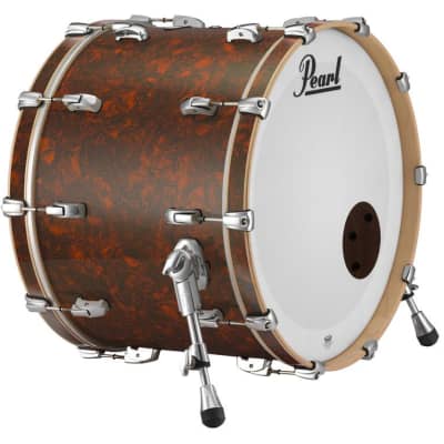 Pearl Music City Custom 20"x18" Reference Series Bass Drum w/o BB3 Mount BURNT ORANGE ABALONE RF2018BX/C419